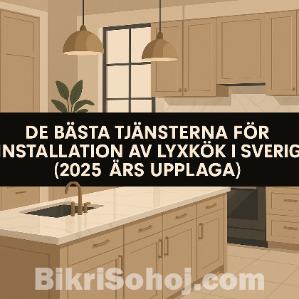 Bästa lyxiga köksinstallationstjänsten i Sverige bikrisohoj